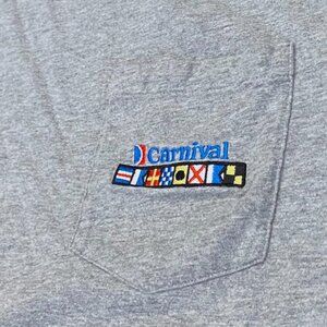 Vintage Carnival Cruise Embroidered Pocket Tee